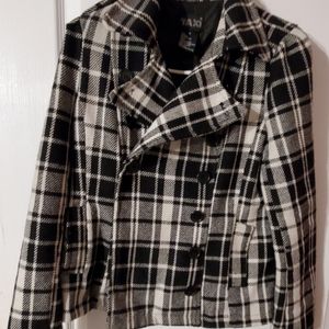Women's Taxi plaid fall jacket.